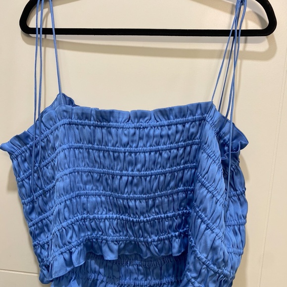 H&M - Blue Cropped Tank Top - Size 2XL - Picture 2 of 3